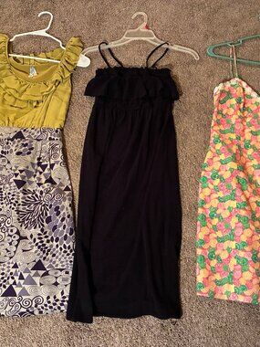 Women’s Lot Of 3 Summer Sun Dresses. Size 4, Maeve / Target / Lilly Pulitzer
